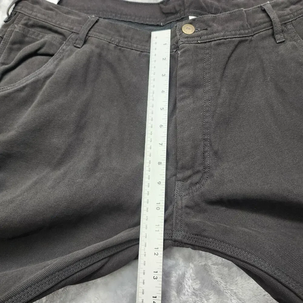 NEW Polar King Key Pants Mens‎ 40X32 Black Fleece Lined Canvas Carpenter Utility